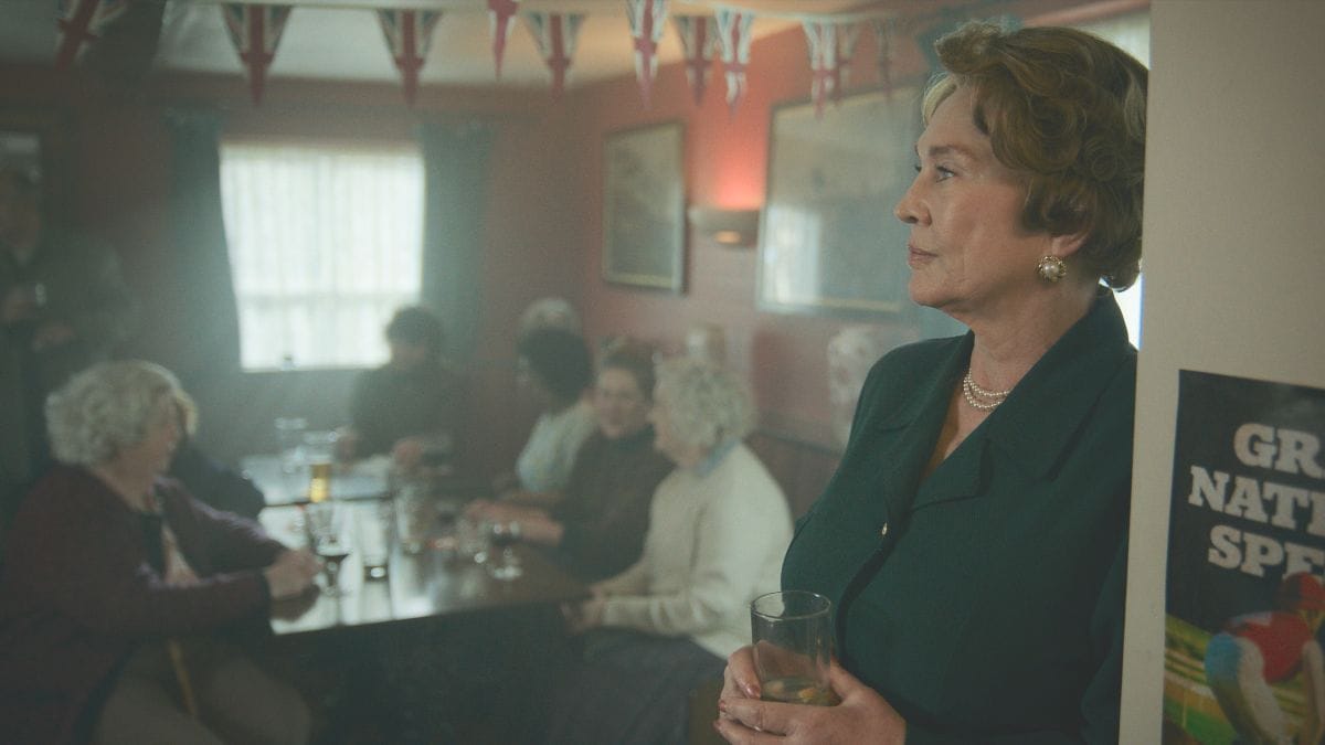 Actor Amanda Redman as Audrey in the Acorn TV series Murder Before Evensong. (Photo Credit: Courtesy of Acorn TV.)