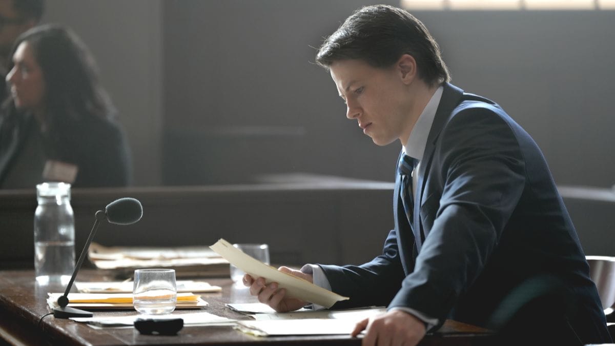 Actor Milo Callaghan as Rudy Baylor in The Rainmaker season 1, episode 9. (Photo Credit: Courtesy of USA.)