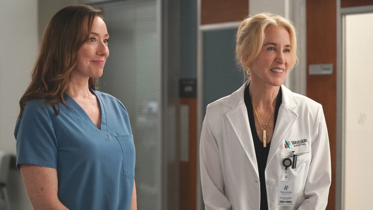 Molly Parker as Dr. Amy Larsen and Felicity Huffman as Dr. Joan Ridley in the FOX TV series Doc. (Photo Credit: Courtesy of FOX.)