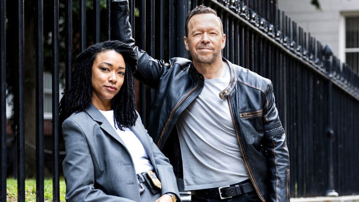 Actor Sonequa Martin-Green as Lena Silver and actor Donnie Wahlberg as Danny Reagan in the CBS series Boston Blue. (Photo Credit: Courtesy of CBS.)