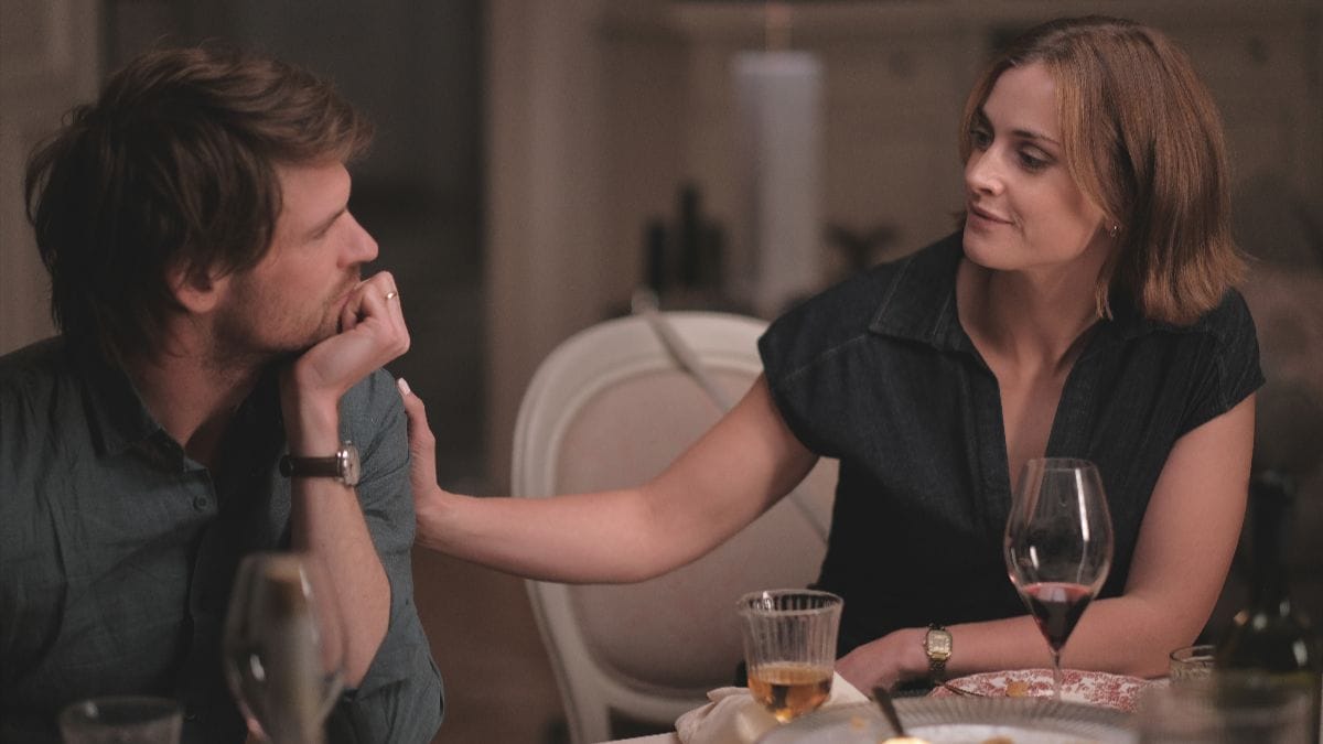 Actor Benjamin Wainwright as Jules Maigret and actor Stefanie Martini as Louise Maigret in Maigret season 1 episode 5. (Photo Credit: Courtesy of Playground Entertainment and Masterpiece.)