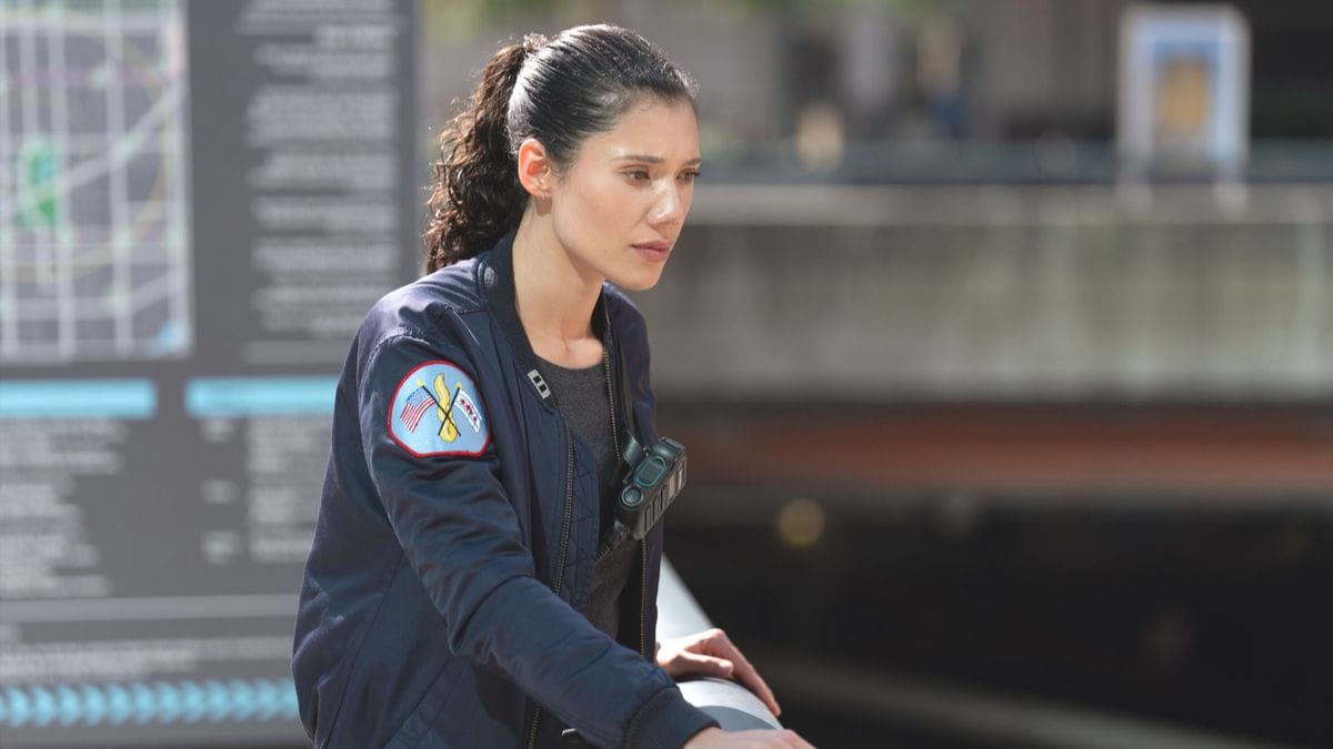Actor Hanako Greensmith as Violet Mikami in Chicago Fire season 14, episode 6. (Photo Credit: Courtesy of NBC.)