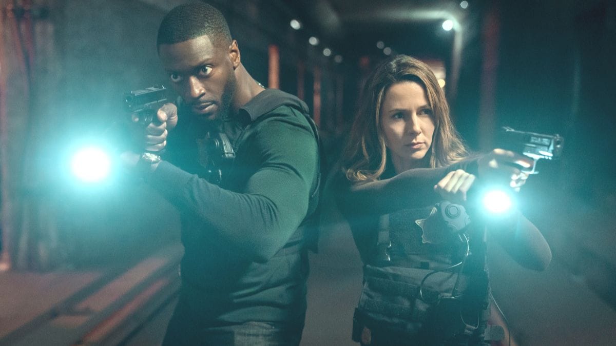 Aldis Hodge as Alex Cross and Alona Tal as Kayla Craig in Cross season 2. (Photo Credit: Ian Watson/Courtesy of Prime Video.)
