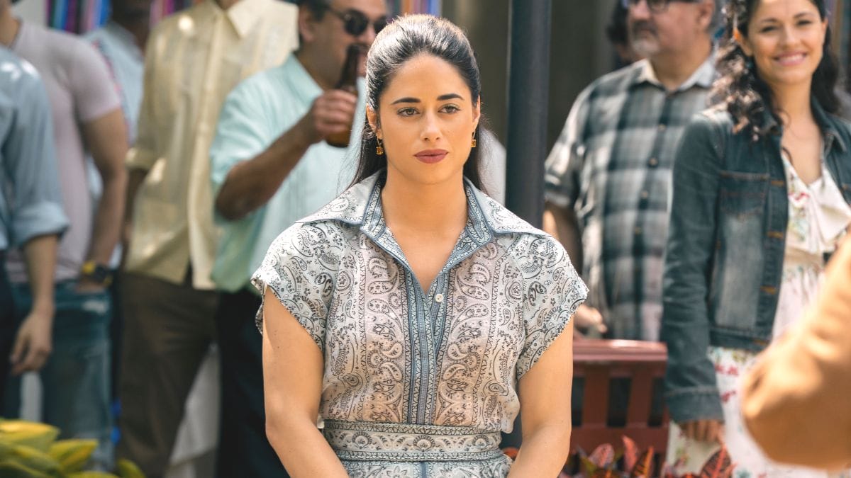 Actor Jeanine Mason as Luz in Cross season 2. (Photo Credit: Ian Watson/Courtesy of Prime Video.)