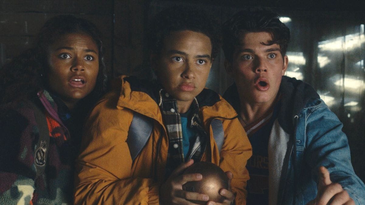 Tamara Smart, Evan Nikolas Fields and Vincent Mattis in a scene from Angel’s The Wayfinders. (Photo Credit: Courtesy of Angel.)