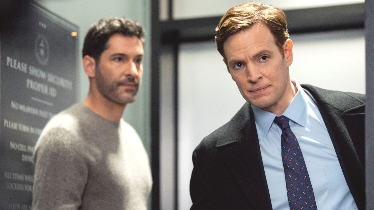 Tom Ellis as Colin Glass and Nick Gehlfuss as Bill Goodman in CIA season 1 episode 1. (Photo Credit: Courtesy of CBS.)