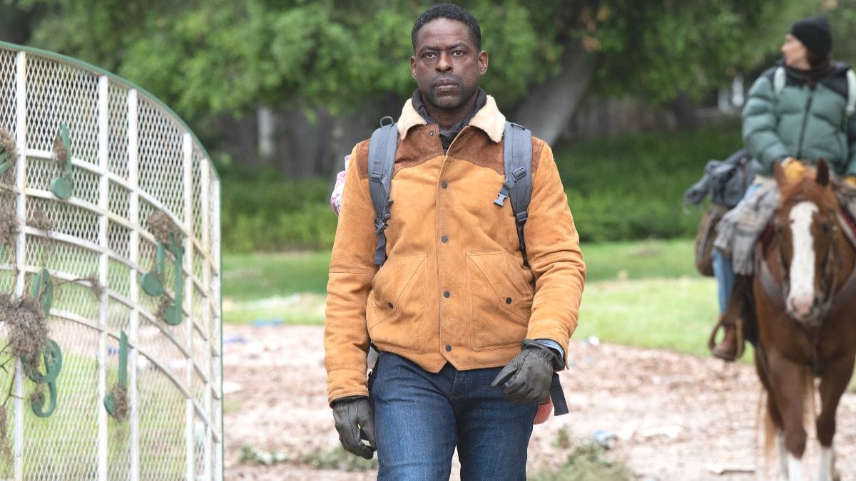 Sterling K. Brown as Xavier Collins and Shailene Woodley as Annie Clay in Paradise season 2, episode 4. (Photo Credit: Courtesy of Hulu.)