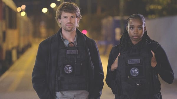 Actor Benjamin Wainwright as Maigret and actor Shaniqua Okwok as Janvier in Maigret season 1, episode 4. (Photo Credit: Courtesy of Playground Entertainment and Masterpiece.)