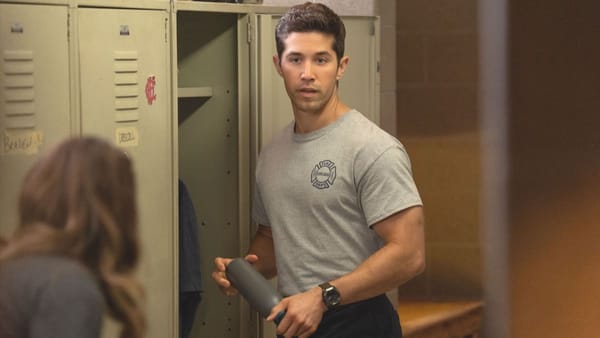 Brandon Larracuente as Sal Vasquez in Chicago Fire season 14, episode 4. (Photo Credit: Courtesy of NBC.)