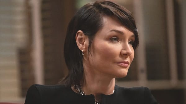 Actor Katrina Lenk in the NBC TV series Law & Order season 25, episode 3. (Photo Credit: Courtesy of NBC.)