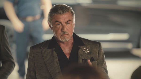 Sylvester Stallone as Dwight Manfredi in Tulsa King season 3, episode 3. (Photo Credit: Courtesy of Paramount+.)