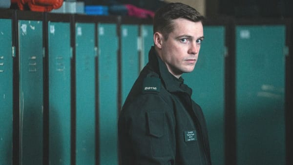 Actor Nathan Braniff as Tommy Foster in Blue Lights season 3. (Photo Credit: Peter Marley/Courtesy of BritBox.)